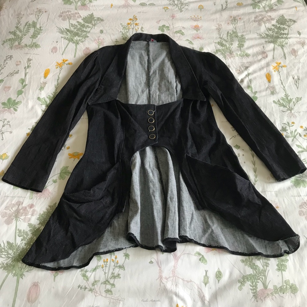 The Custom Button Denim Steampunk Jacket